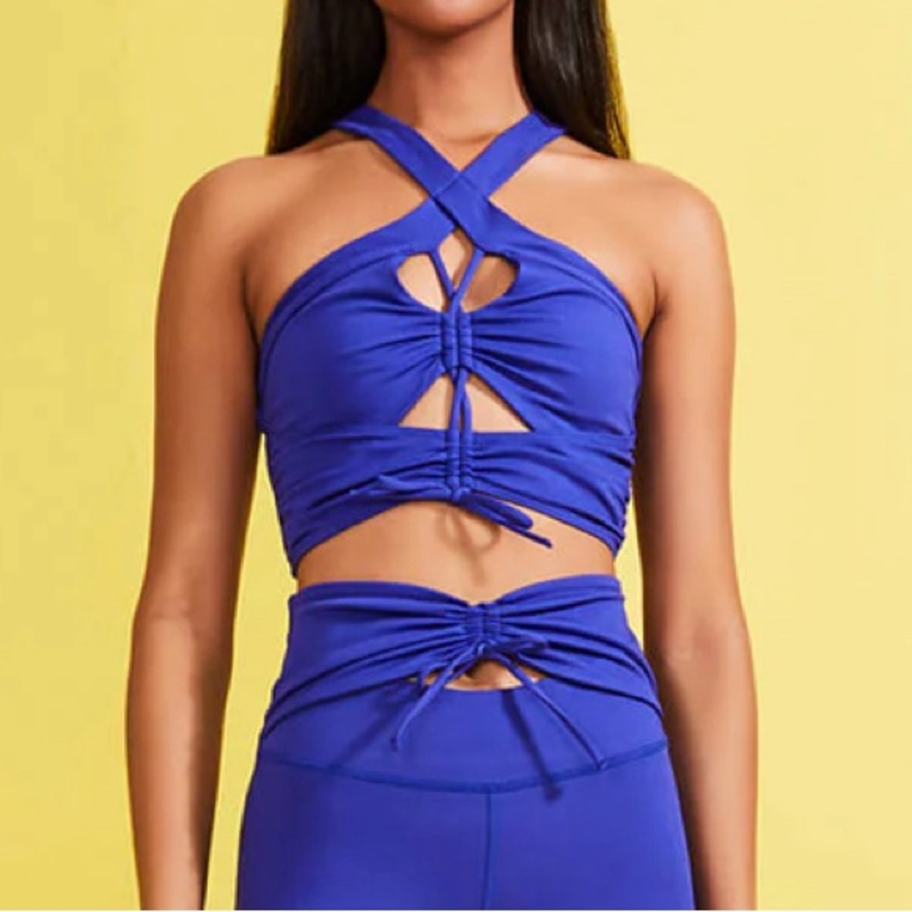 PatBo Lace-Up Sports Bra- M